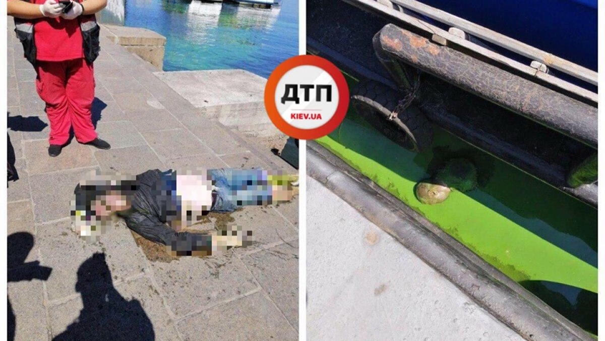 В Киеве на речном вокзале под причалом нашли труп мужчины
