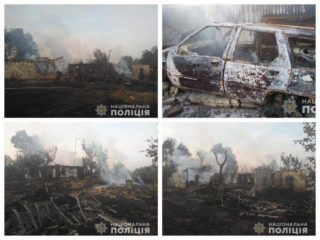 Под Киевом мужчина, сжигая траву, уничтожил три дома, пять автомобилей и трактор соседей