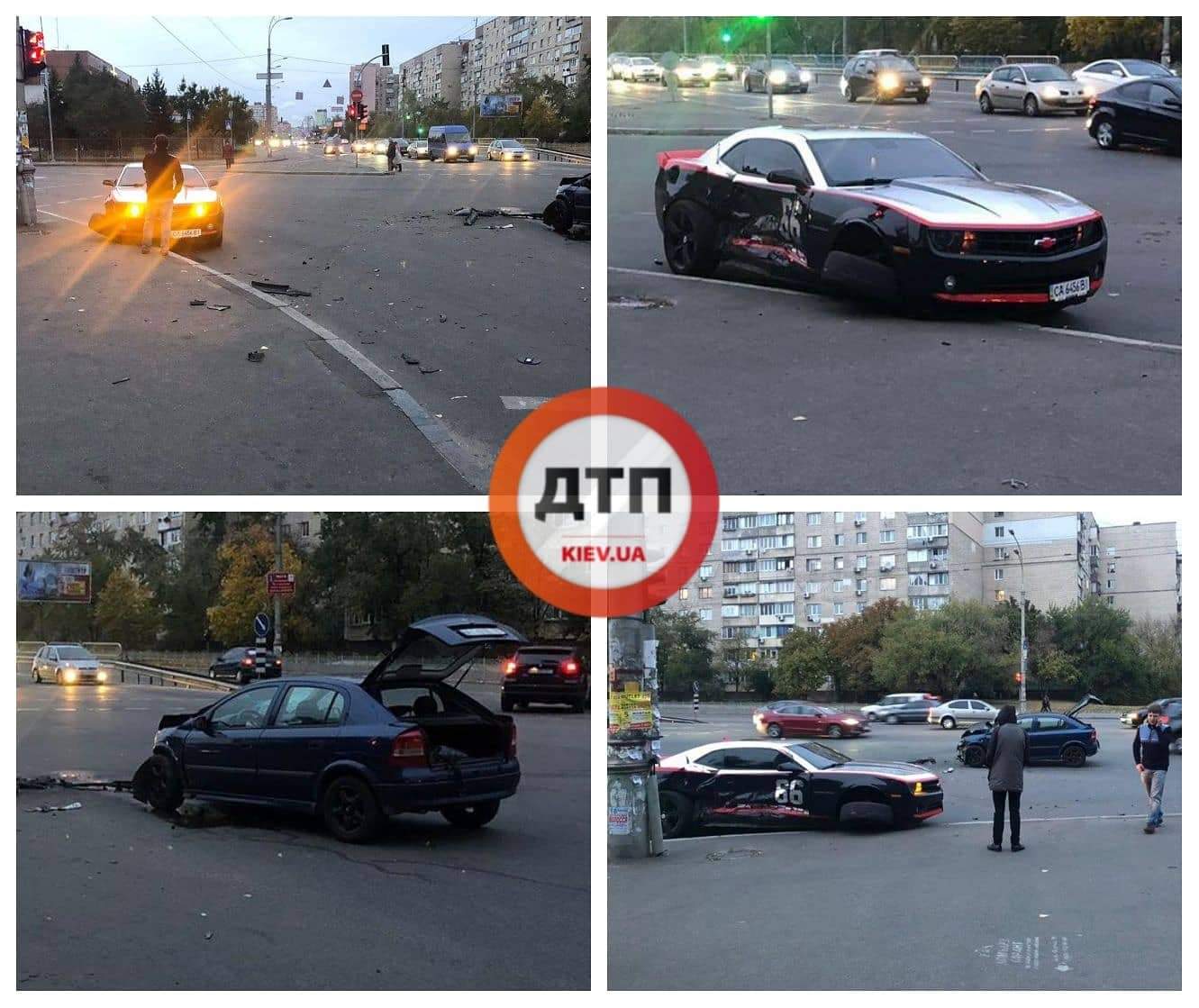 В Киеве на Перова столкнулись Opel и Chevrolet