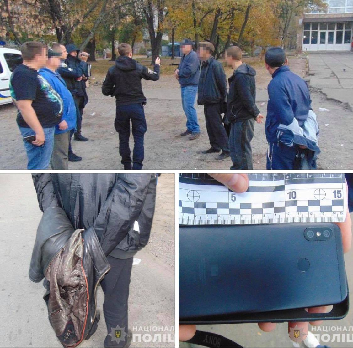 У Києві патрульні поліцейські затримали групу осіб за підозрою у пограбуванні перехожого 