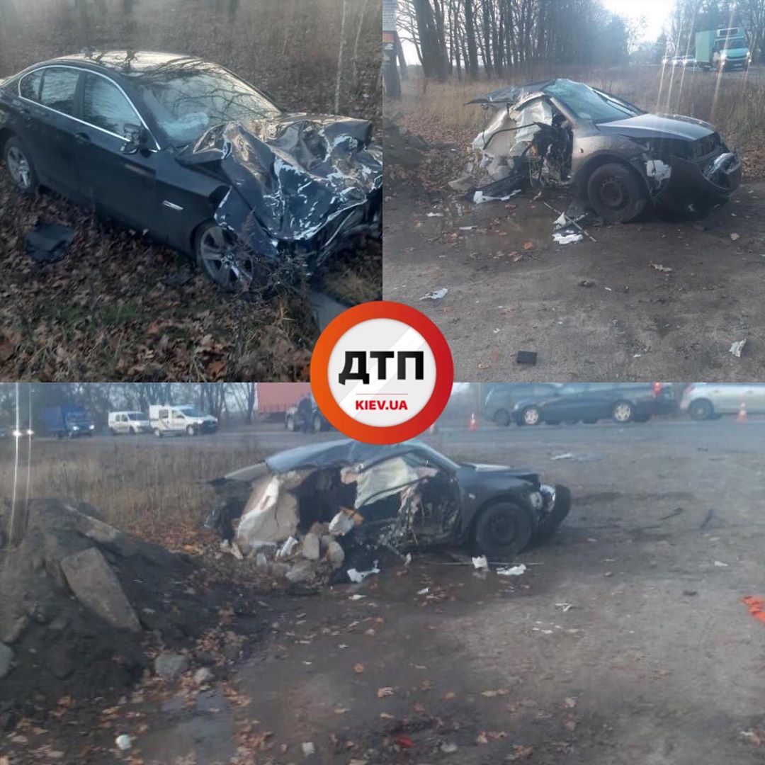 Под Киевом произошло ДТП с пострадавшими: автомобиль BMW протаранил Mazda