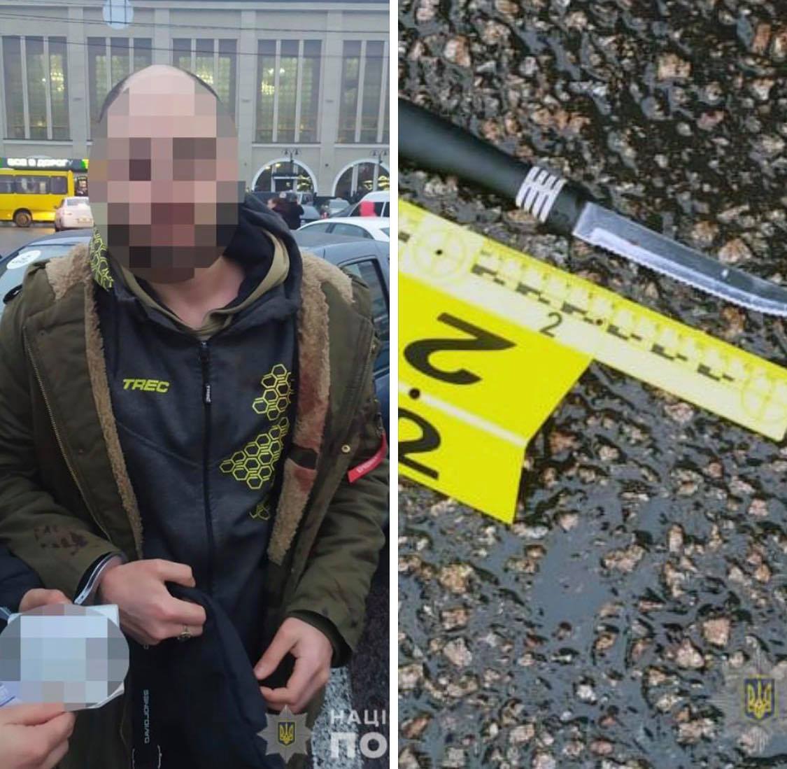 У Києві правоохоронці затримали чоловіка, який ножем намагався вирішити дорожній конфлікт