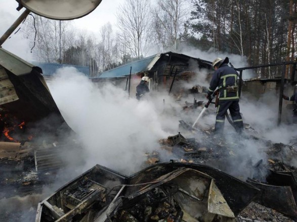 На Житомирщині згоріло приміщення кафе-бару