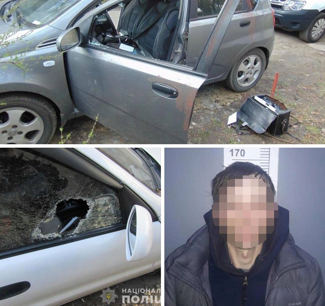 Київські поліцейські затримали чоловіка, який перебував у розшуку за серію крадіжок із автотранспорту