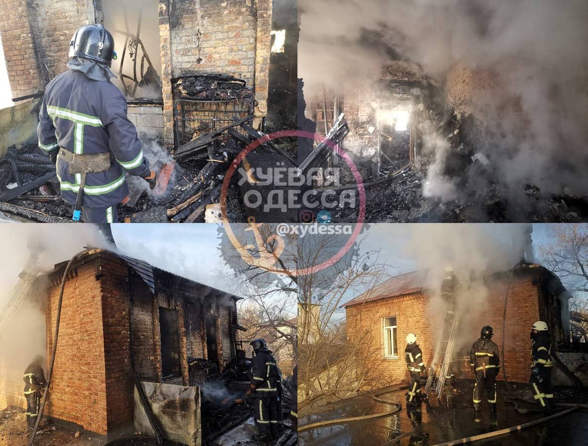 Очередной пожар в Одессе: погиб хозяин дома