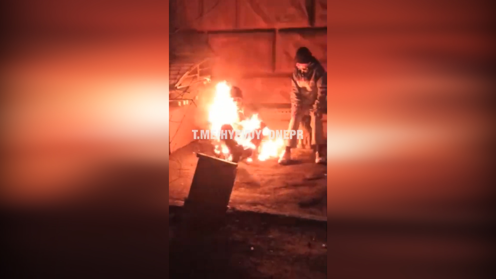 В центре Днепра загорелся и умер мужчина