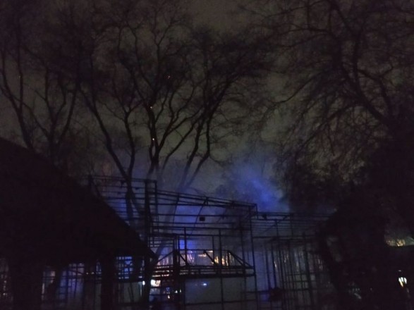 В Одессе горел парк аттракционов