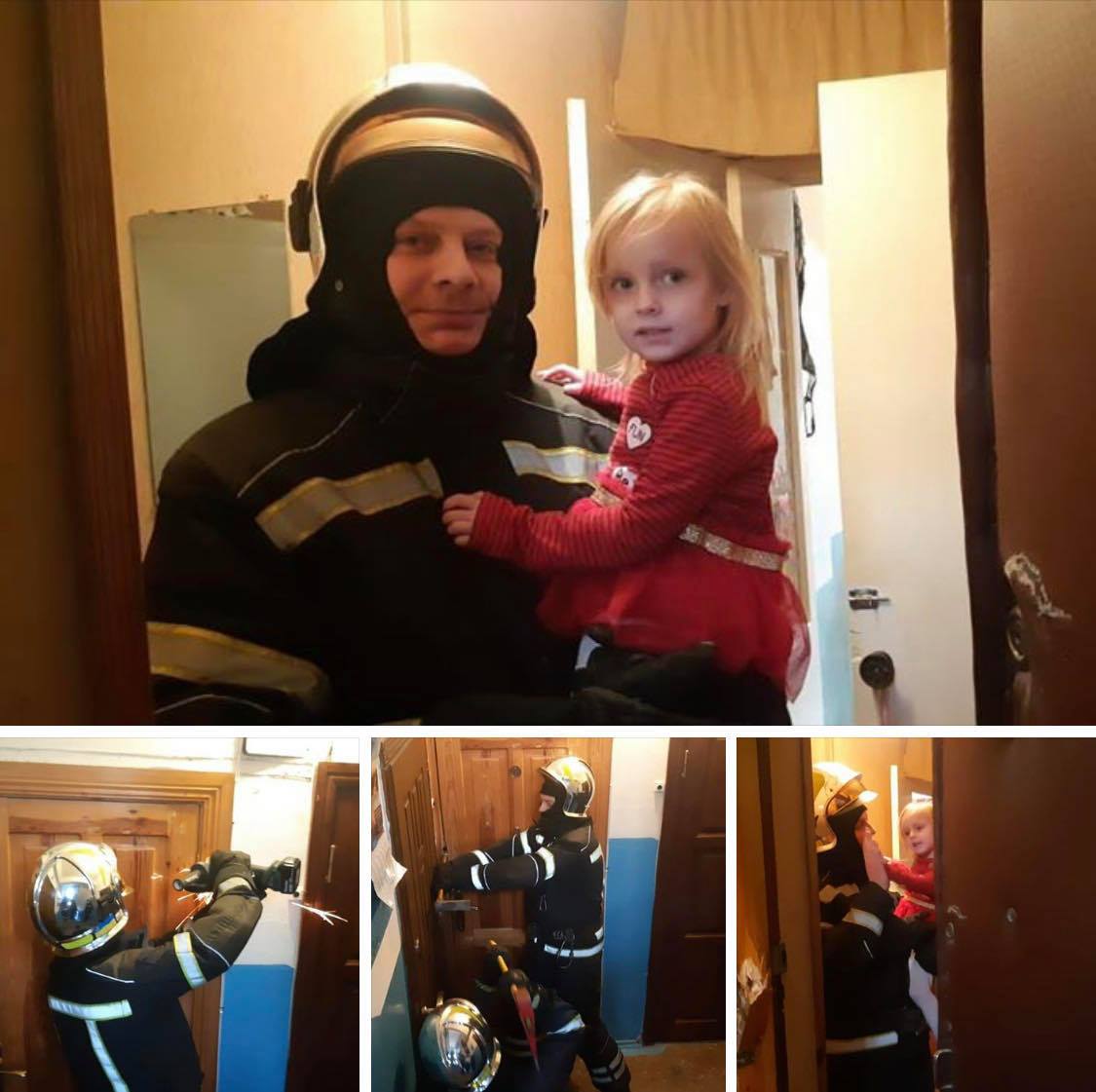 У Рівному рятувальники визволили із зачиненої квартири трирічну дівчинку