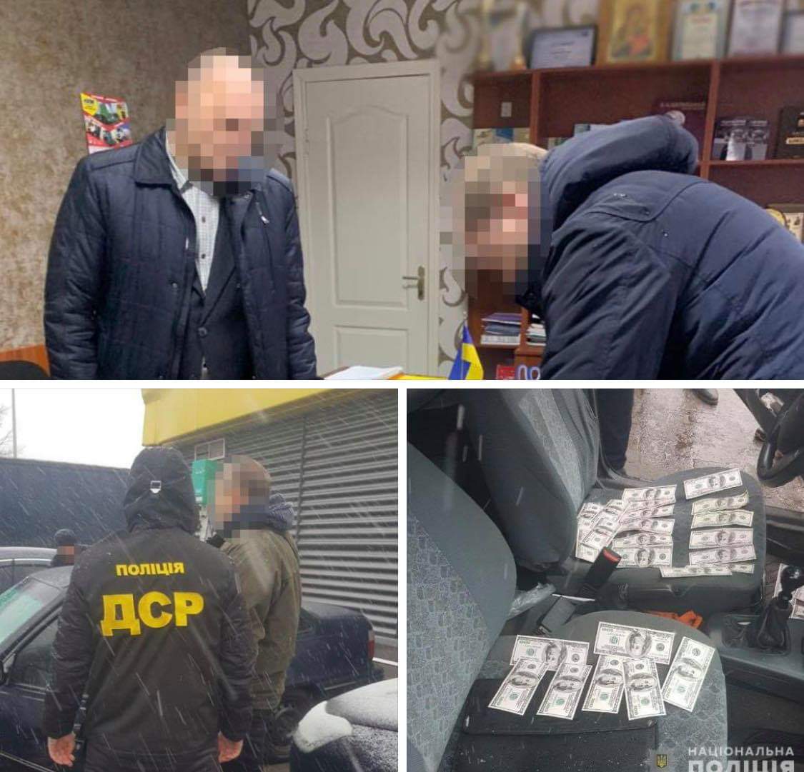 На Дніпропетровщині поліція затримали чиновника за вимагання хабара у 10 тисяч доларів