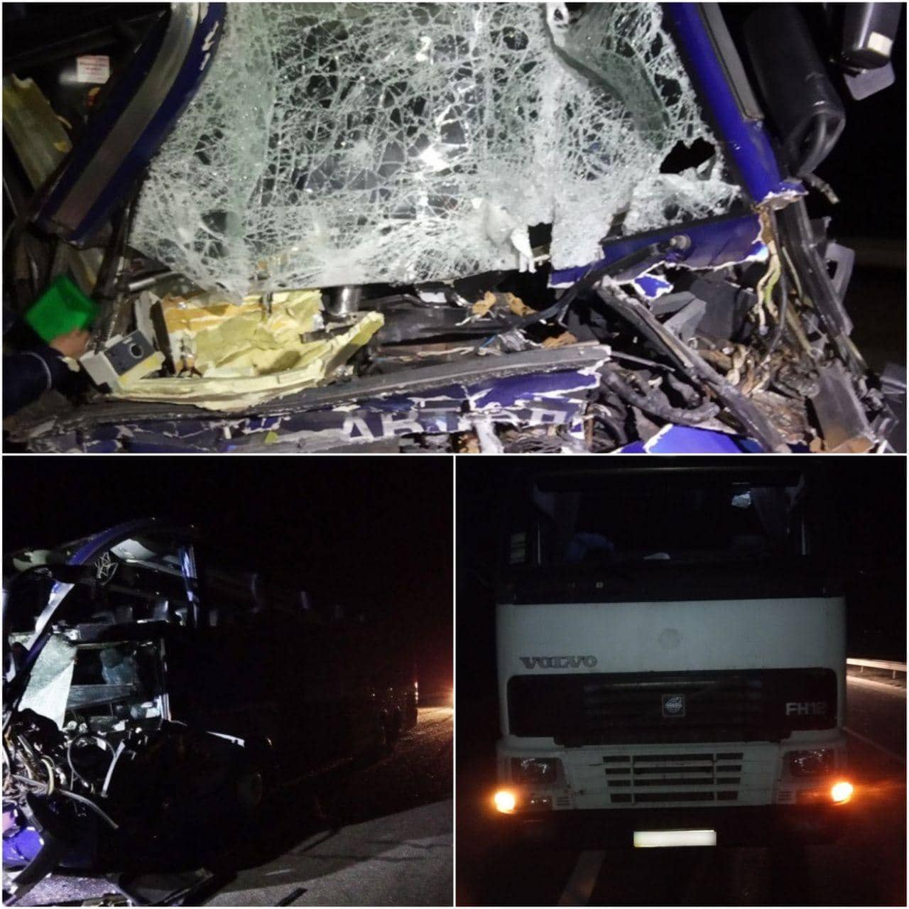 На Николаевщине рейсовый автобус столкнулся с грузовиком: пострадали 17 человек
