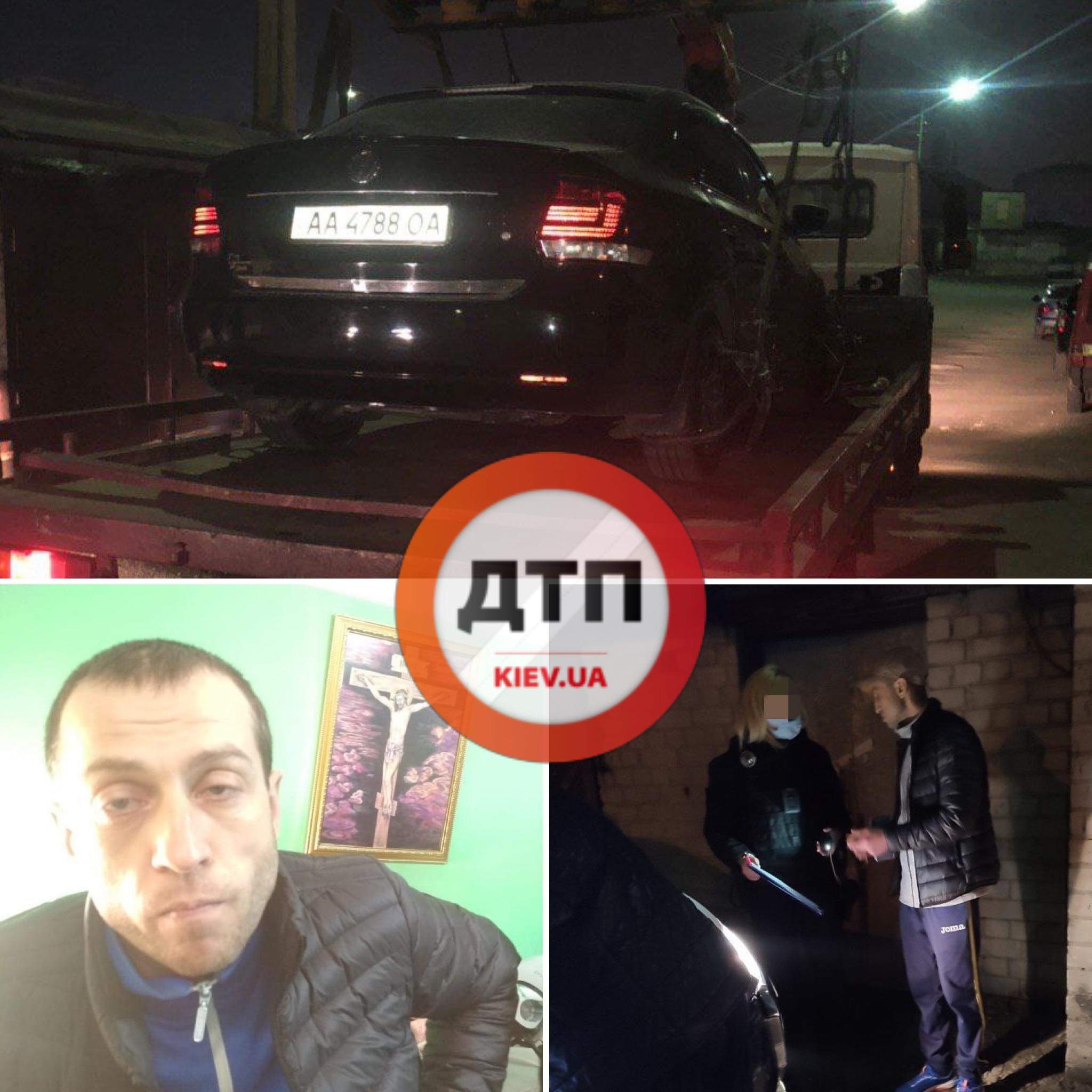 У Києві на вулиці Едуарда Вільде чоловік на Volkswagen Polo кермував у стані наркотичного сп'яніння