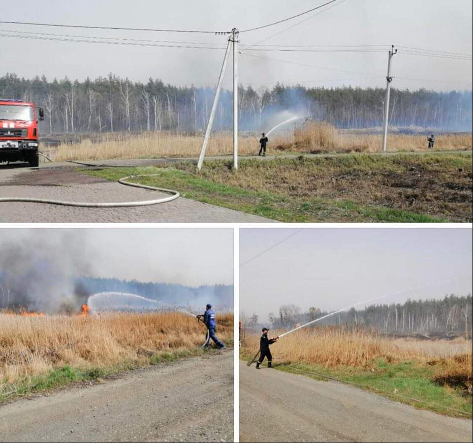 Оперативна інформація щодо пожежі біля хутору Мриги по Столичному шосе 