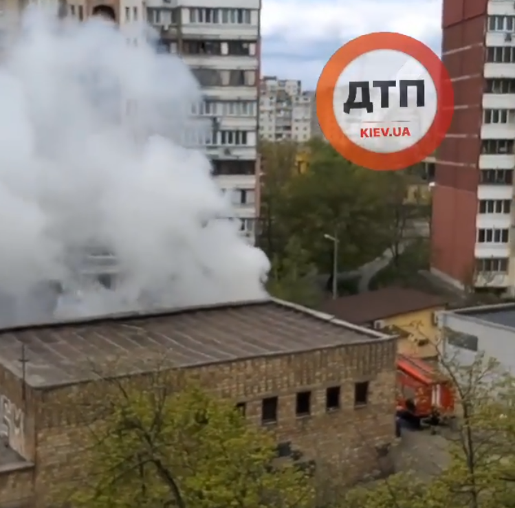 В Киеве на улице Радужная произошел пожар: неизвестные подожгли мусорку