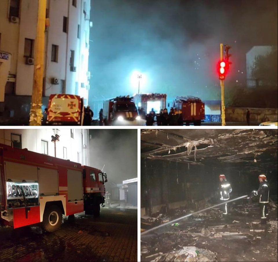 У Києві на вулиці Георгія Кірпи сталася пожежа у підземному переході: горіли неексплуатуючі торгові ролети