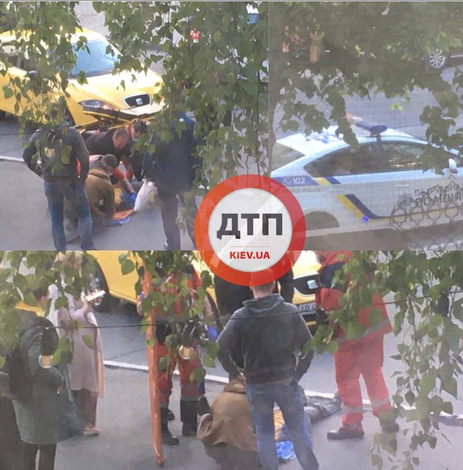 В Киеве на перекрестке улиц Жилянской и Тарасовской произошло ДТП с пострадавшими: автомобиль Seat сбил пешехода