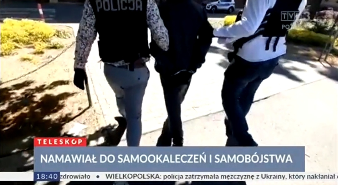 У Польщі затримали українця, який грав з дітьми у "Синього кита" та закликав їх до самогубства