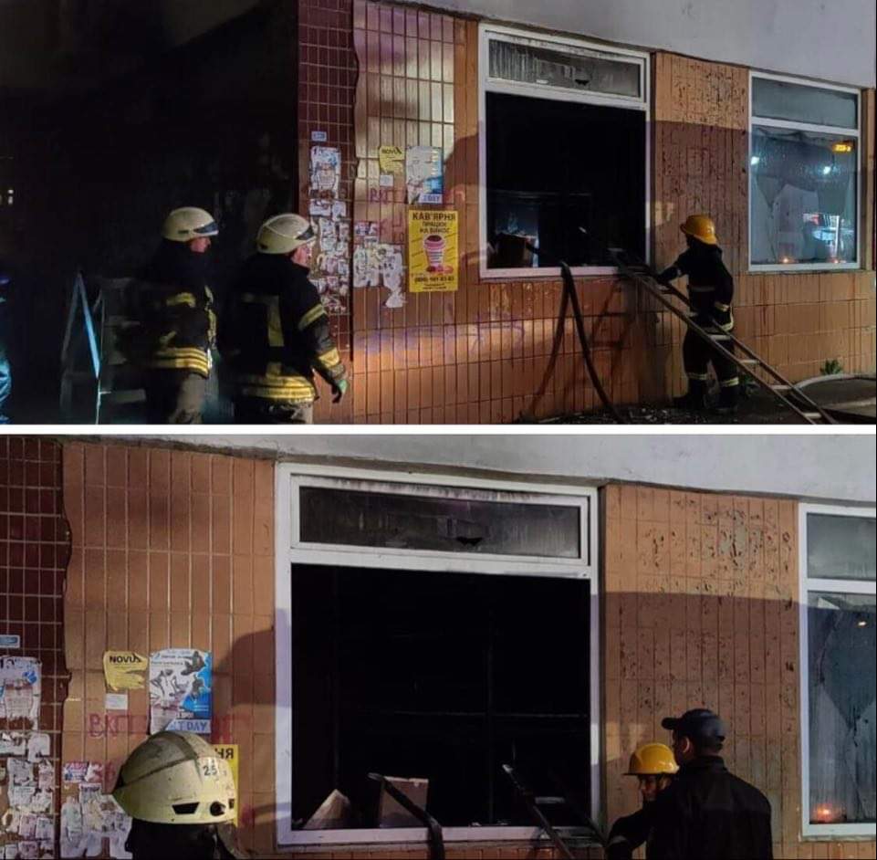 У Києві на вулиці Маршала Малиновського сталася пожежа в магазині: жертв та постраждалих немає