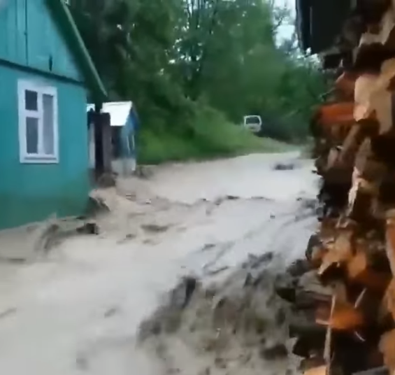 ЧП на Прикарпатье - из-за сильных ливней село ушло под воду