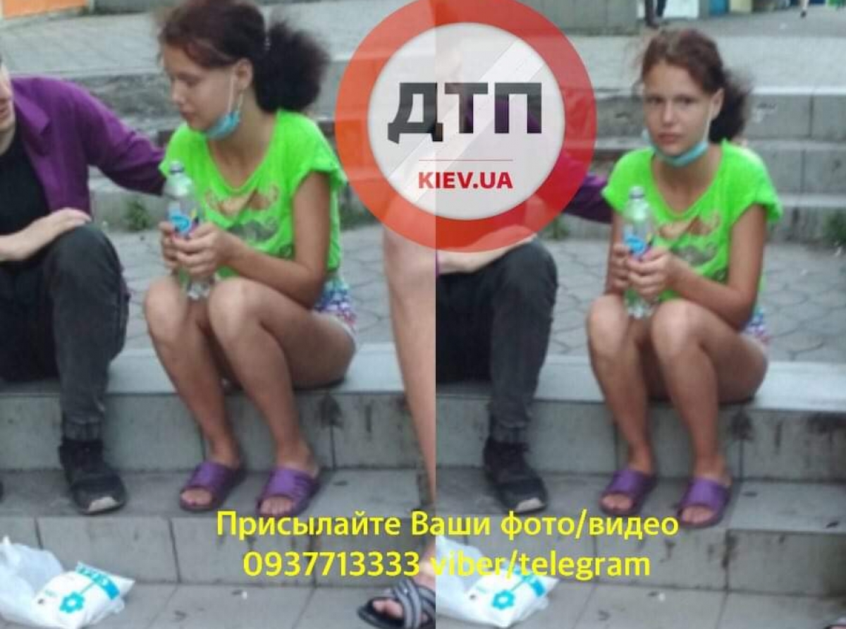 В Киеве на улице Павла Тычины найдена девочка в шоковом состоянии, которая сбежала из дому, потому что боится свою семью