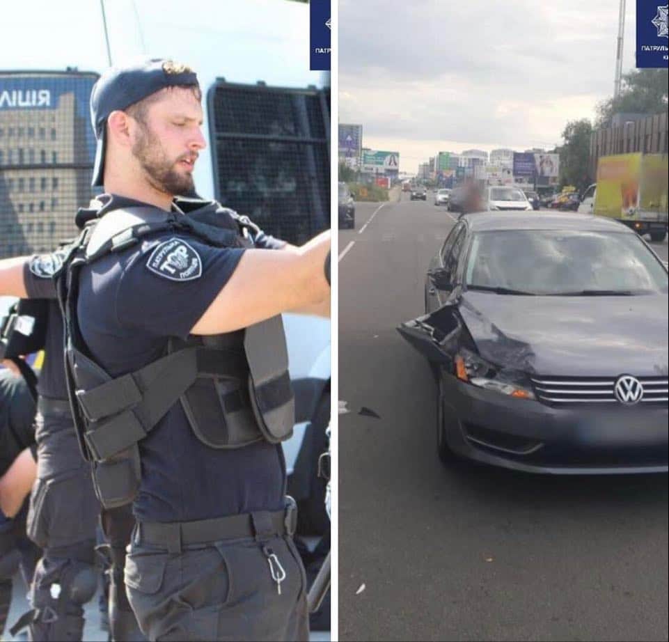 У Вишневому автомобіль Volkswagen збив пішохода: перебуваючи поза службою, патрульний надав невідкладну допомогу потерпілому в ДТП