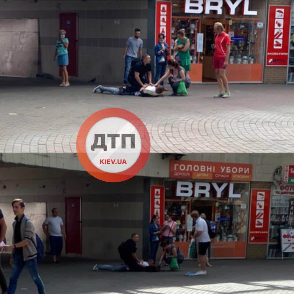 Лежит и плачет: в Киеве на Севастопольской площади поймали карманника