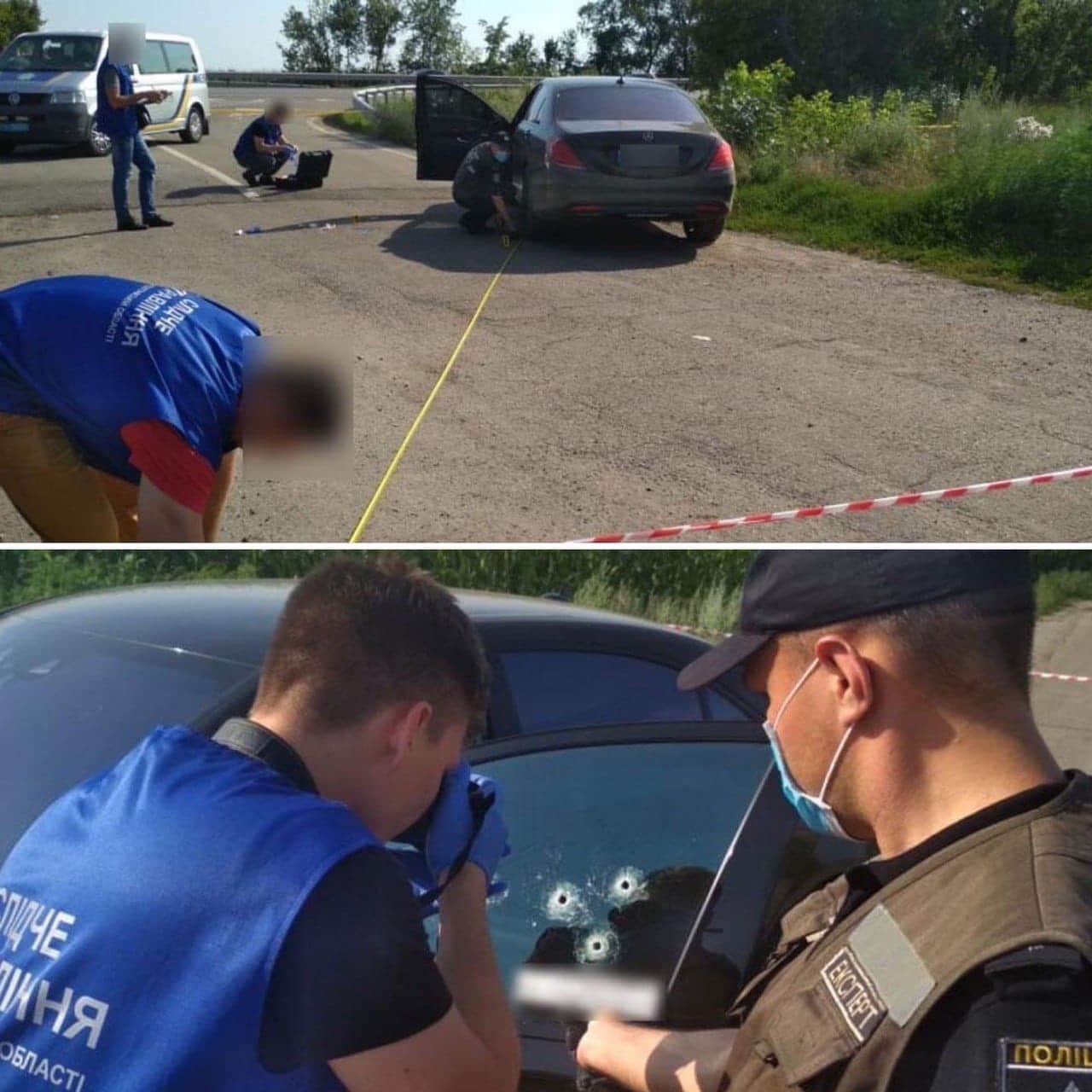 На трассе Киев-Харьков расстреляли Mercedes с криминальным авторитетом: мужчина погиб