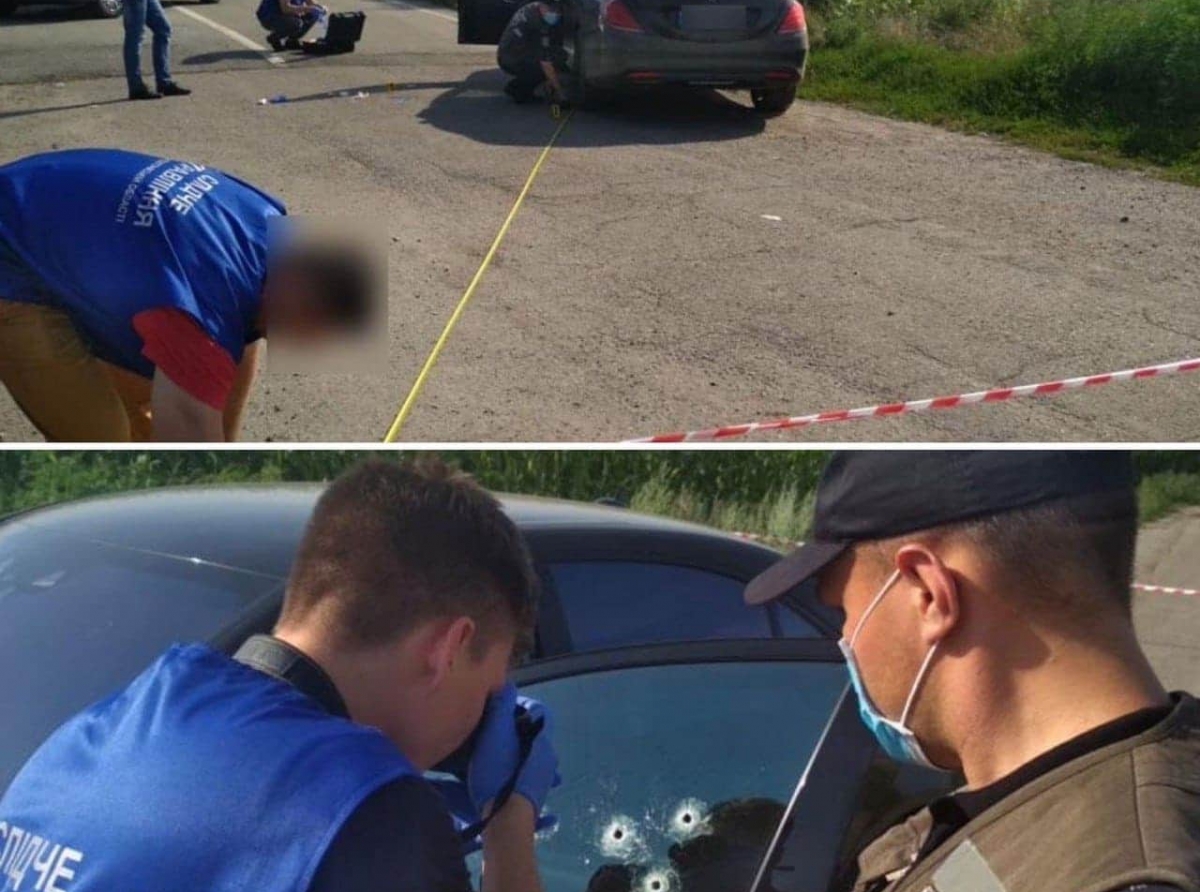 На трассе Киев-Харьков расстреляли Mercedes с криминальным авторитетом: мужчина погиб