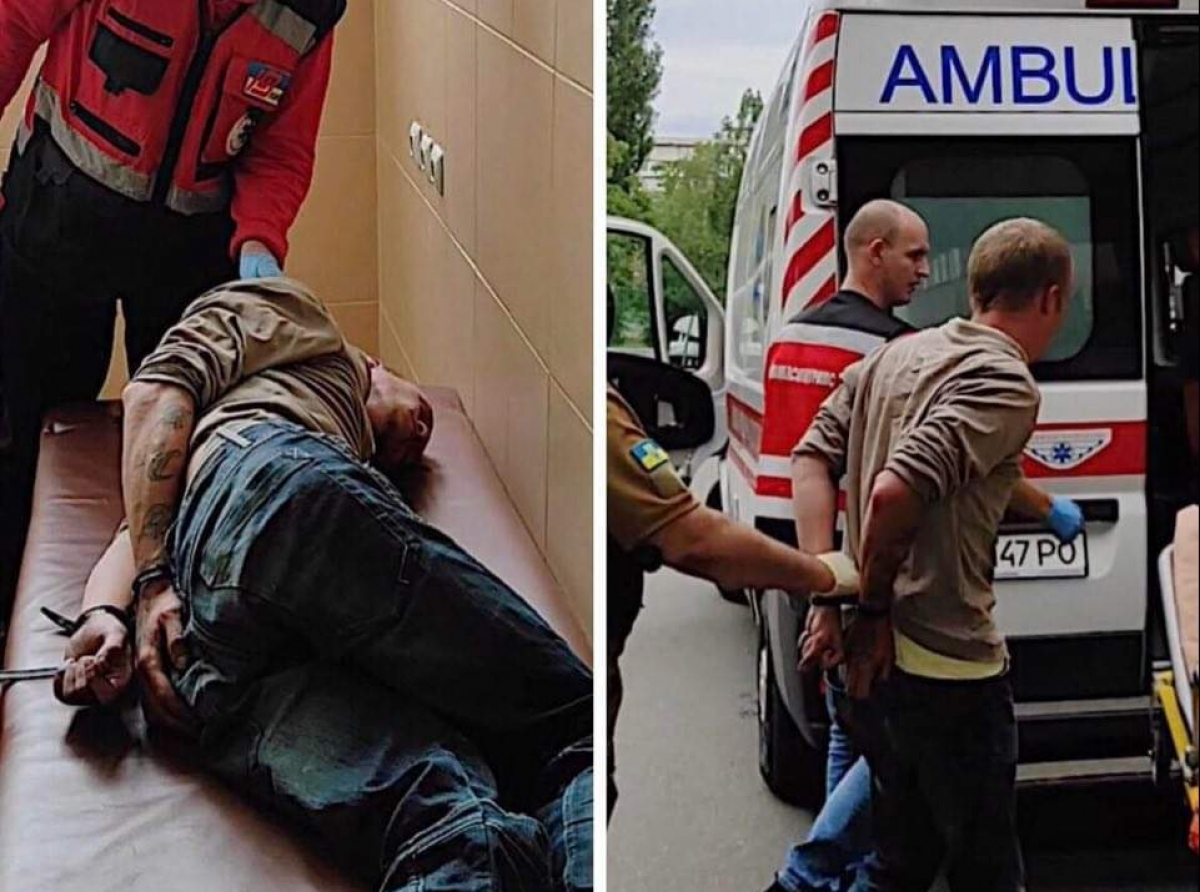 У Києві в лікарні швидкої медичної допомоги муніципальна охорона затримала п'яного агресивного чоловіка, який кидався на лікаря