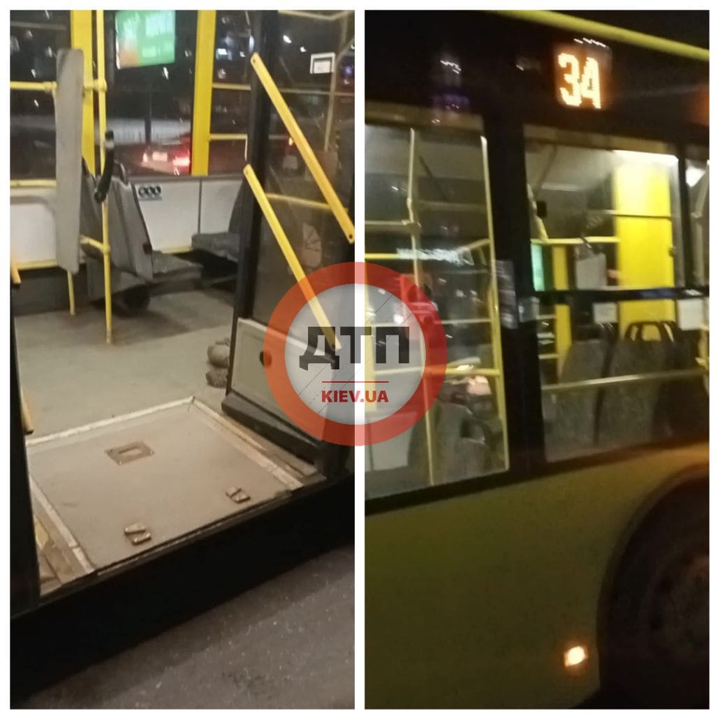 В Киеве на улице Приозерной в 34 троллейбусе был обнаружен труп