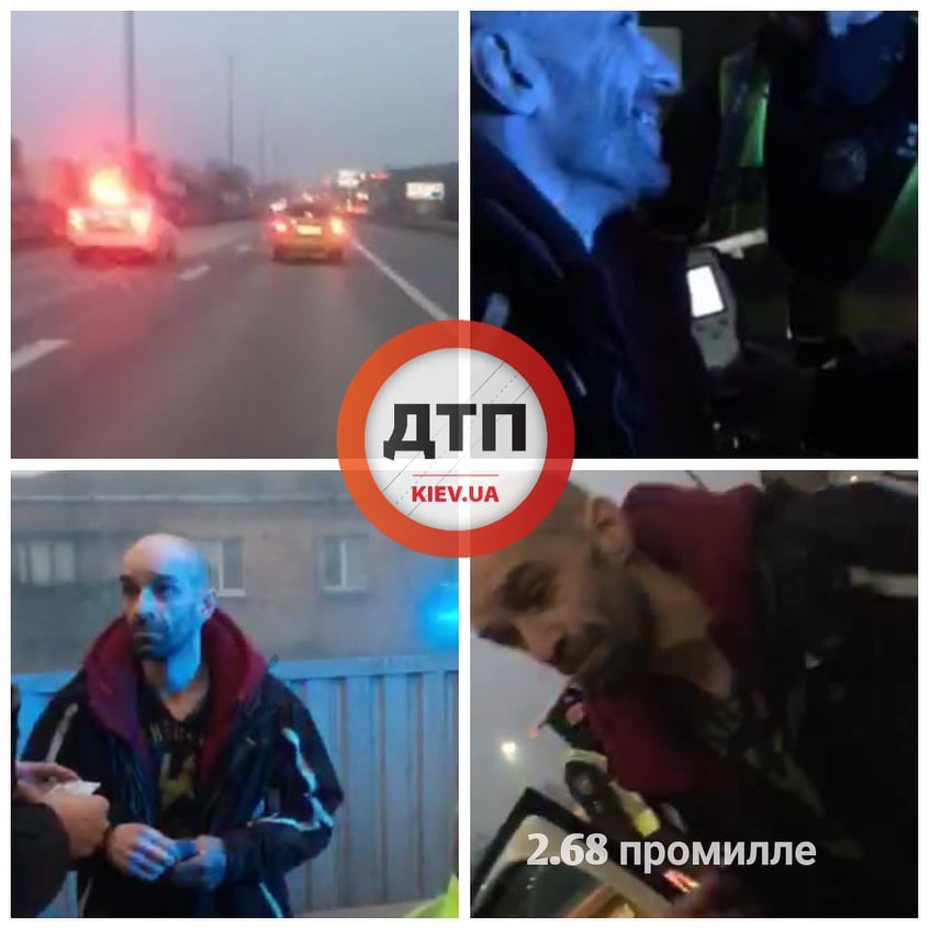 Наш читатель на Житомирской трассе на выезде из Киева увидел пьяного водителя и предупредил полицейских: видео