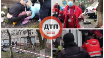 В Киеве на Троещине мать выбросила из окна 3-х летнего ребенка и хотела выброситься сама: мальчик в тяжелом состоянии. Фото и видео