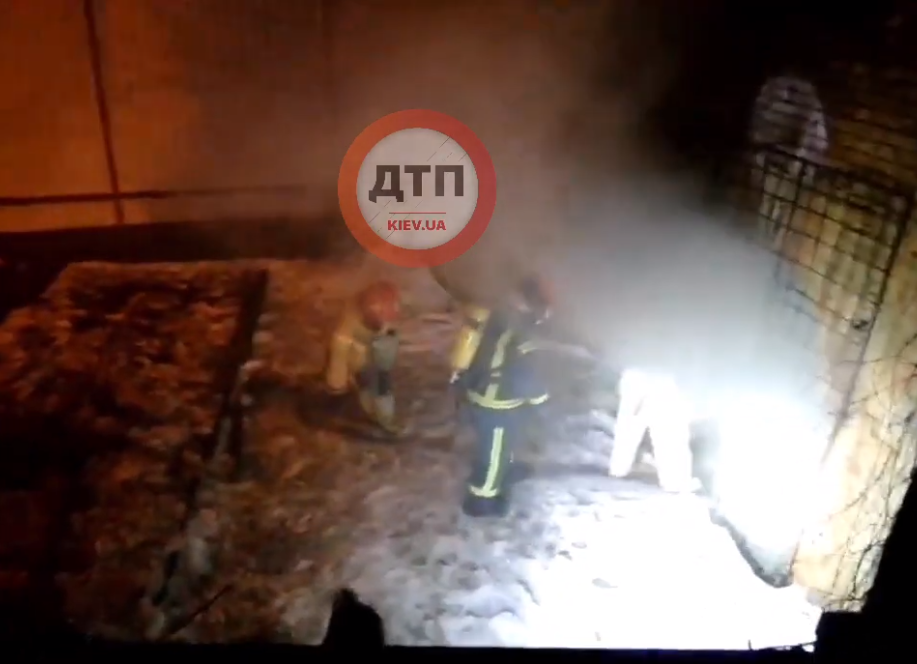 Пожар в подземном помещении бывшей тюрьмы НКВД. Видео